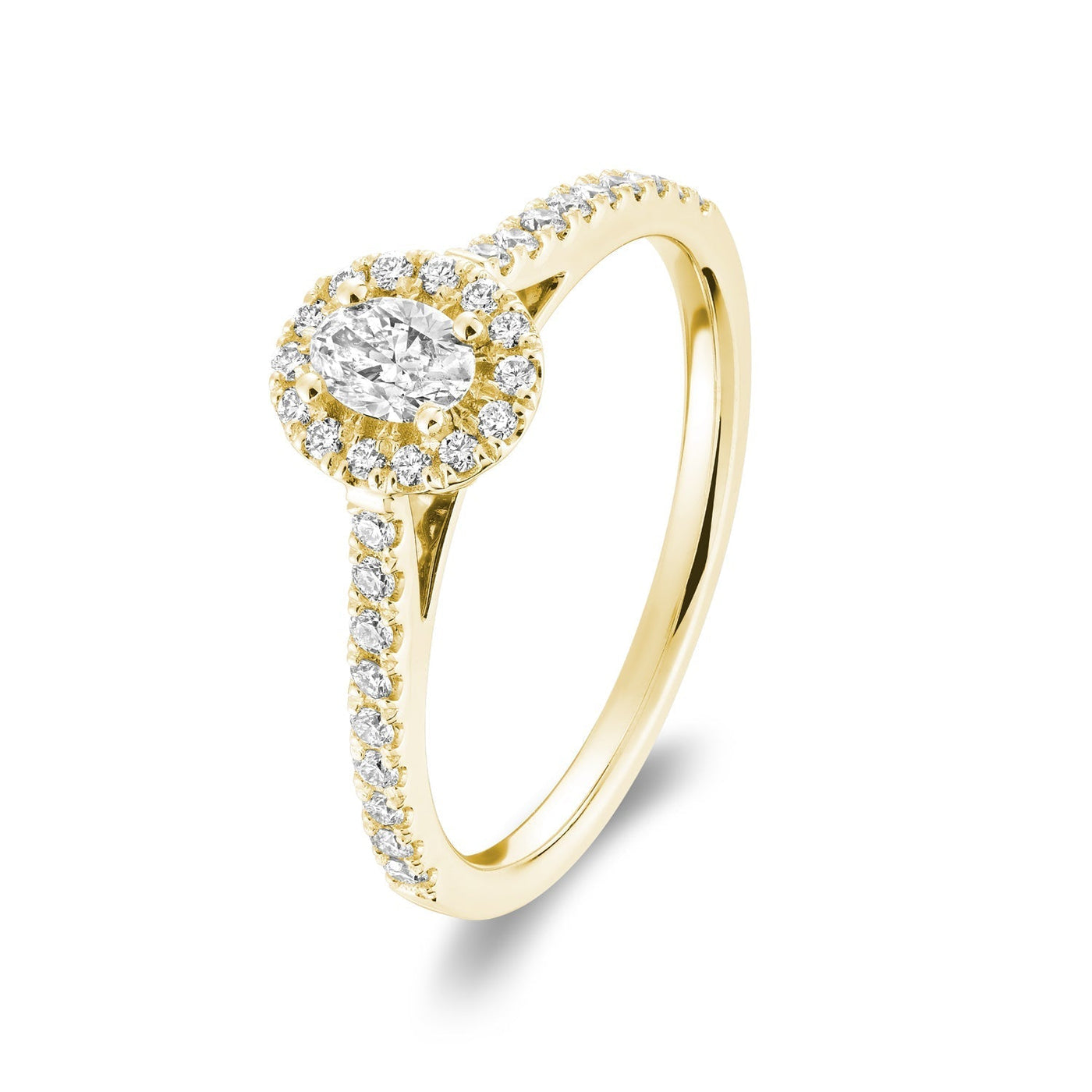 Oval Halo Diamond Engagement Ring - RNB Jewellery