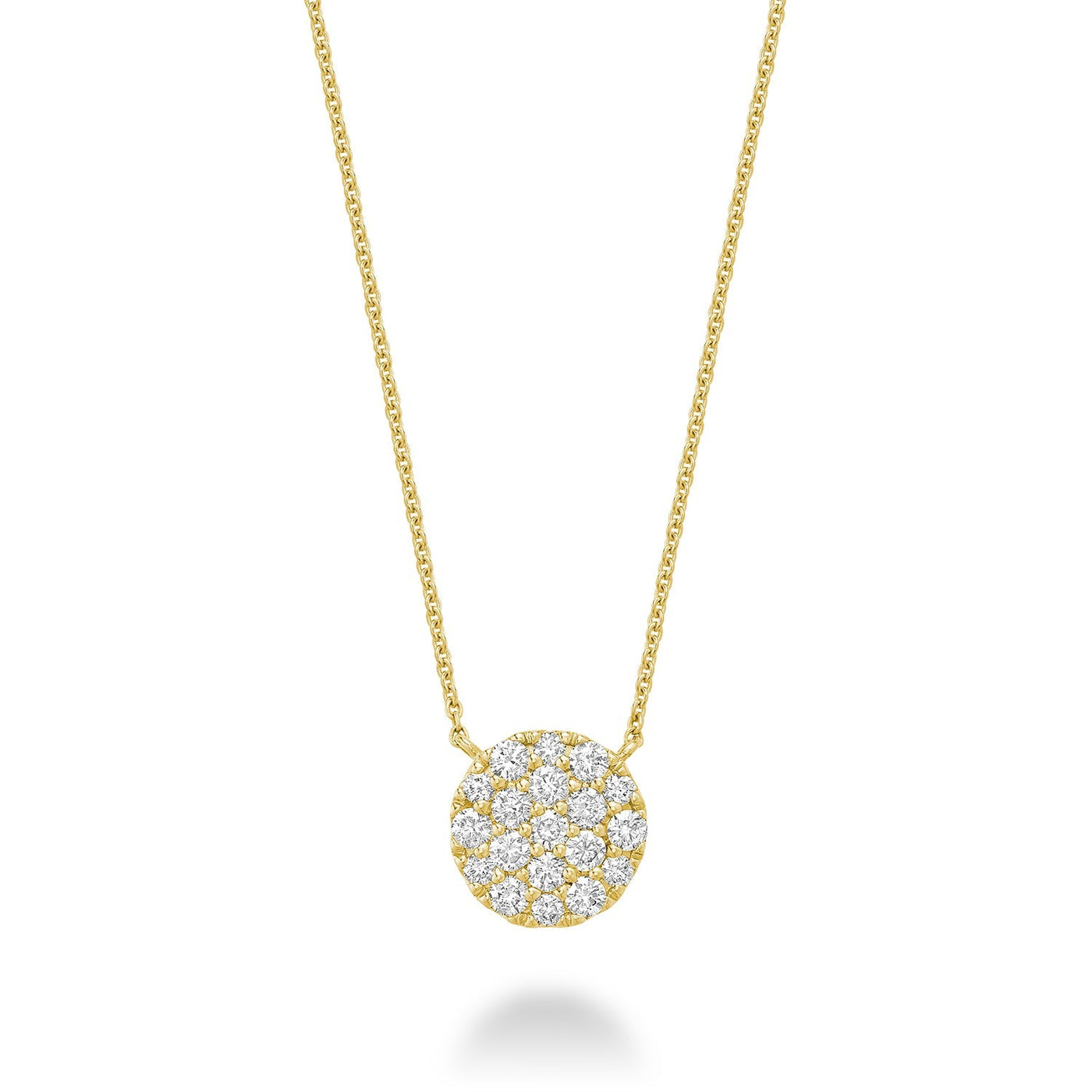Pave Round Diamond Necklace - RNB Jewellery