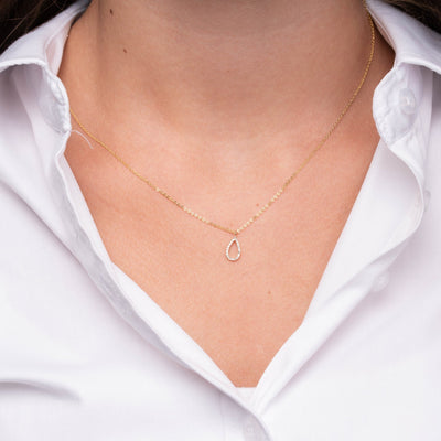 Pear Shape Diamond Pendant - RNB Jewellery