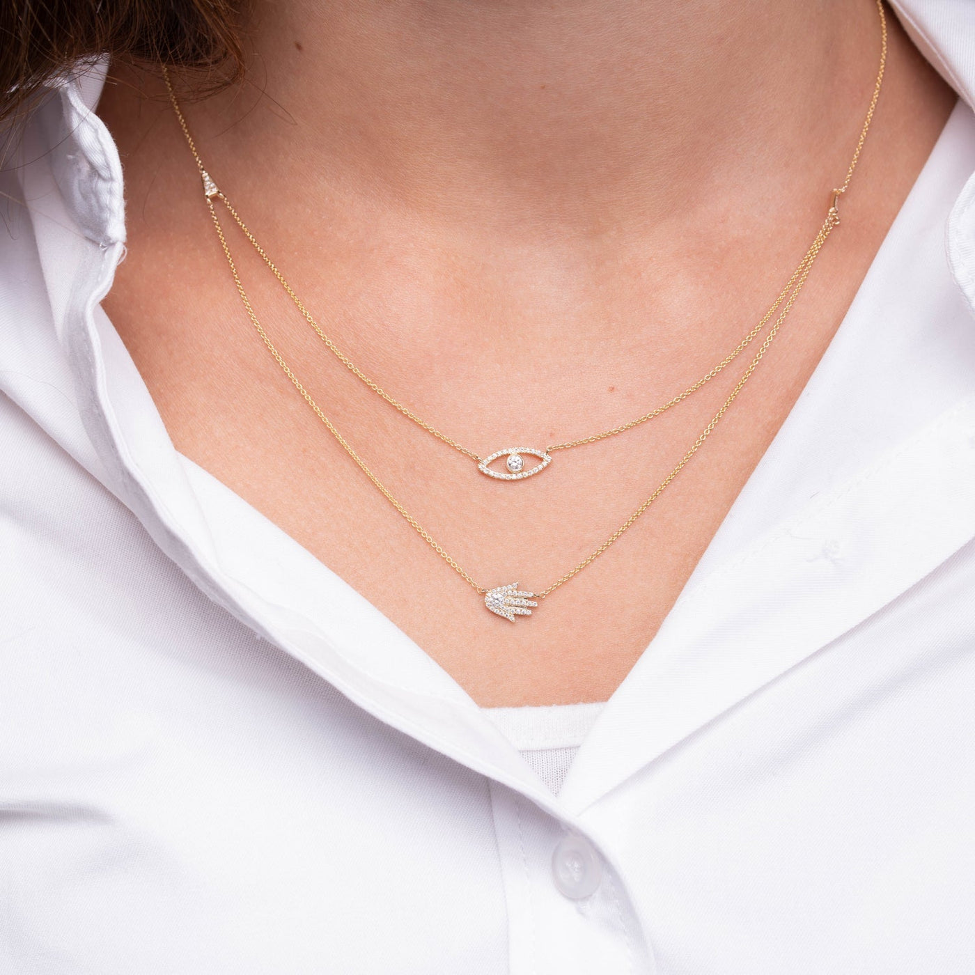 Religious Diamond Necklace - RNB Jewellery