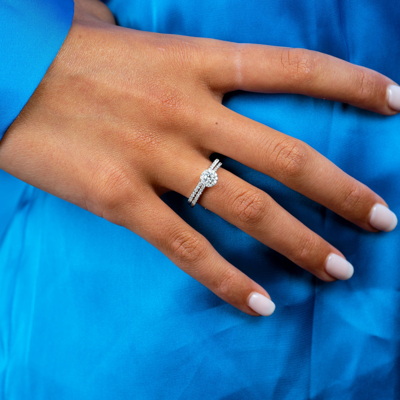 Round Diamond Halo Engagement Ring - RNB Jewellery