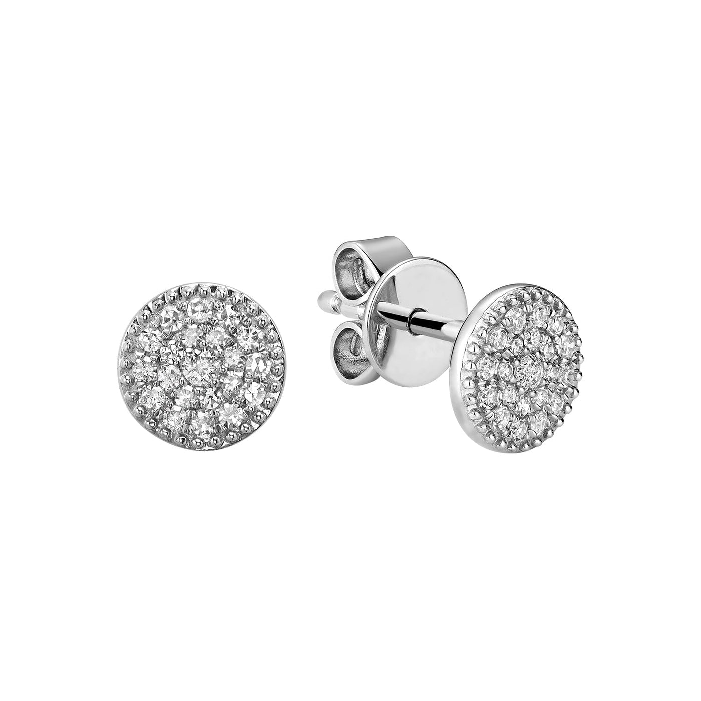 Round Diamond Stud Earrings - RNB Jewellery