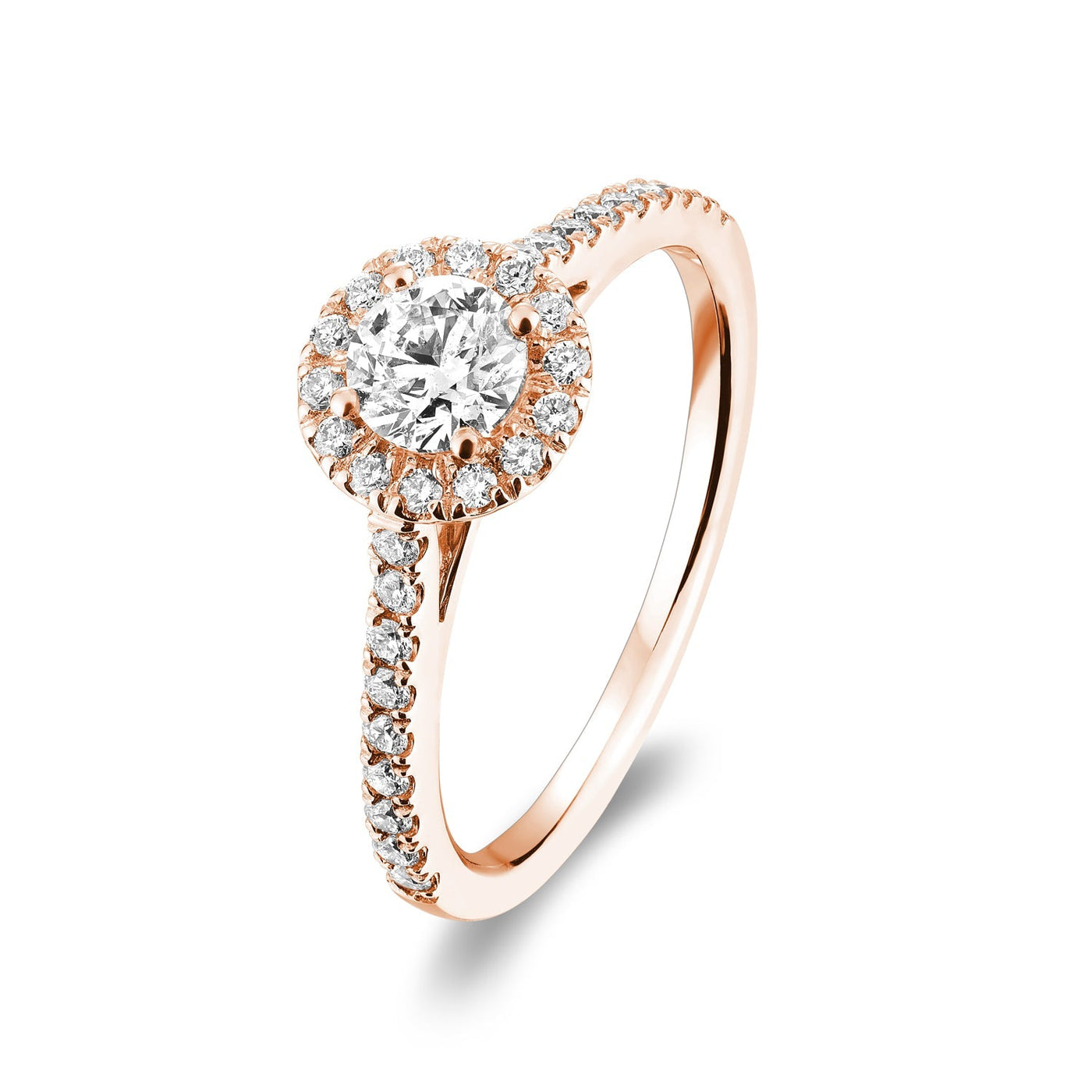 Round Halo Diamond Engagement Ring - RNB Jewellery
