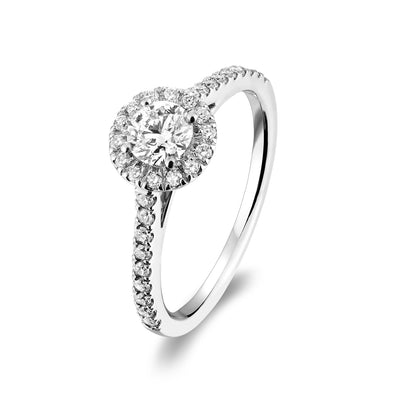 Round Halo Diamond Engagement Ring - RNB Jewellery