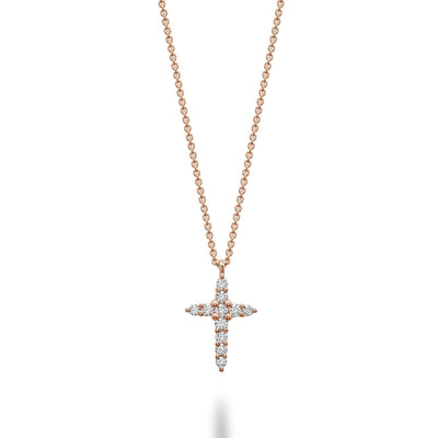 Small Religious Diamond Cross Pendant - RNB Jewellery