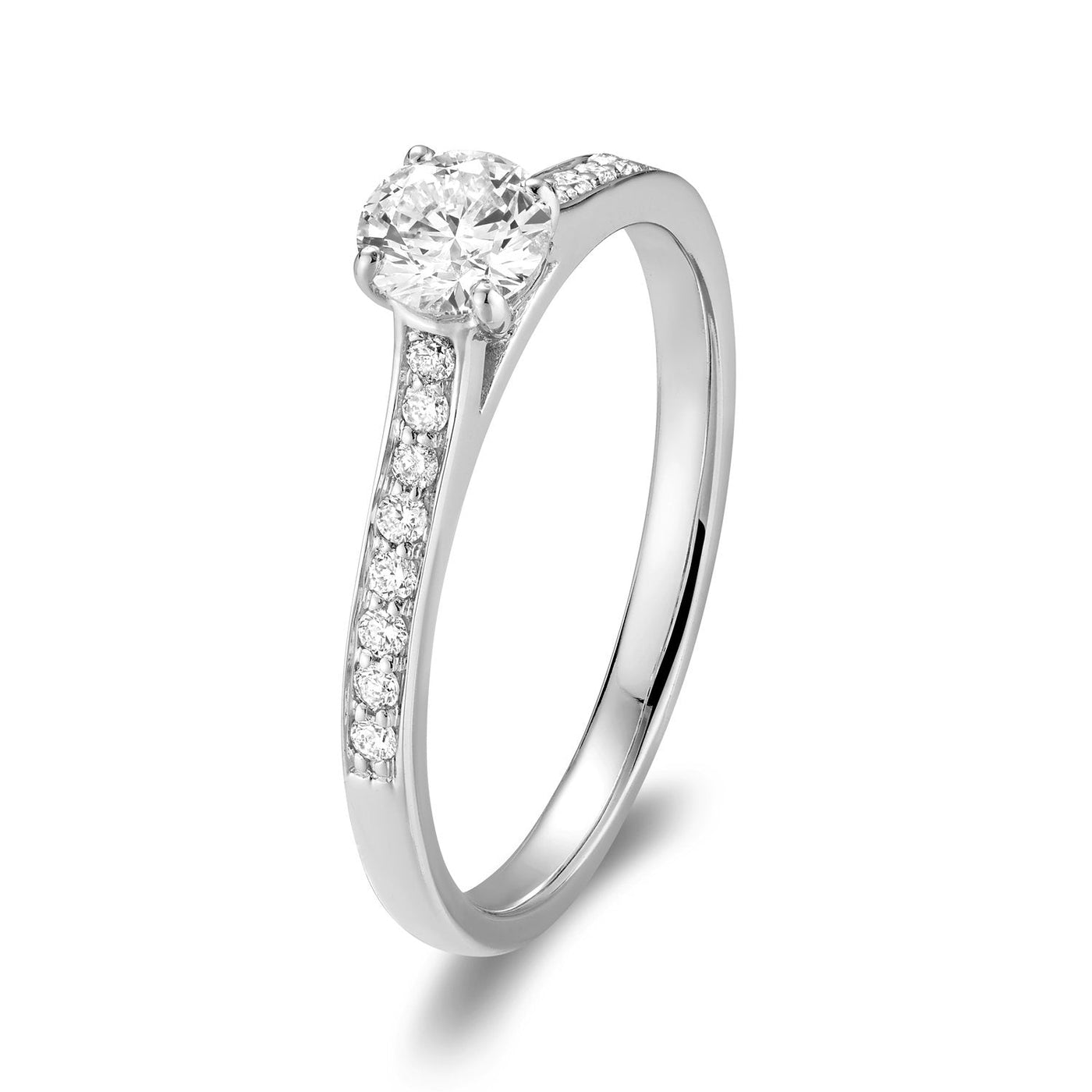 Solitaire Channel Diamond Engagement Ring - RNB Jewellery