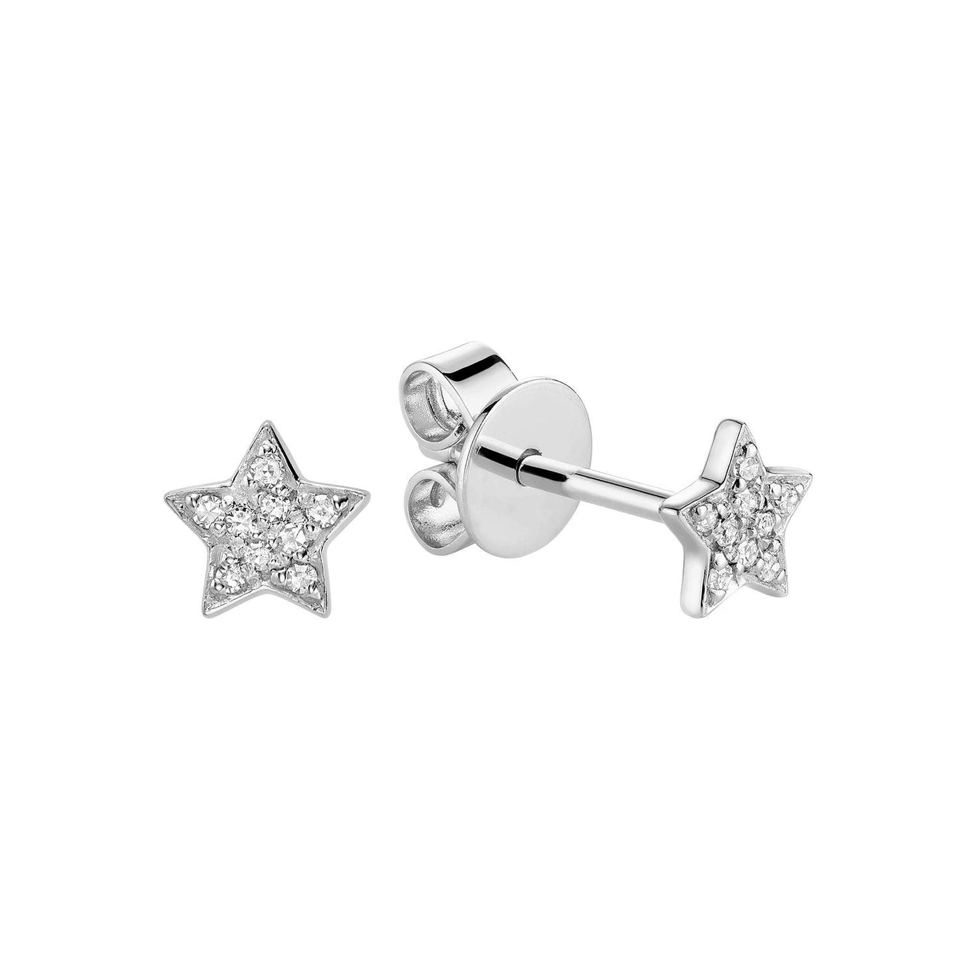 Star Diamond Stud Earrings - RNB Jewellery