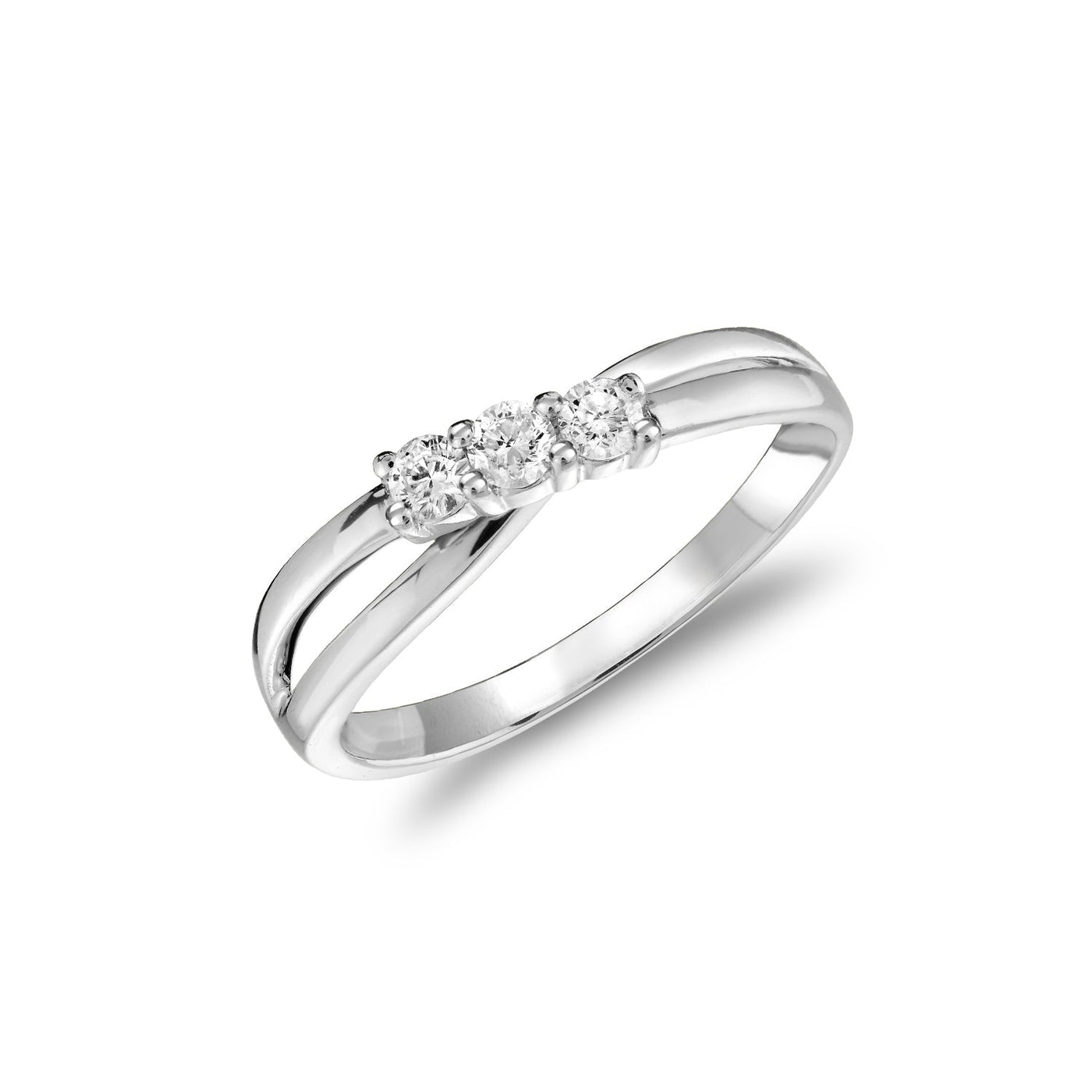 Three Stone Solitaire Fashion Ring - RNB Jewellery